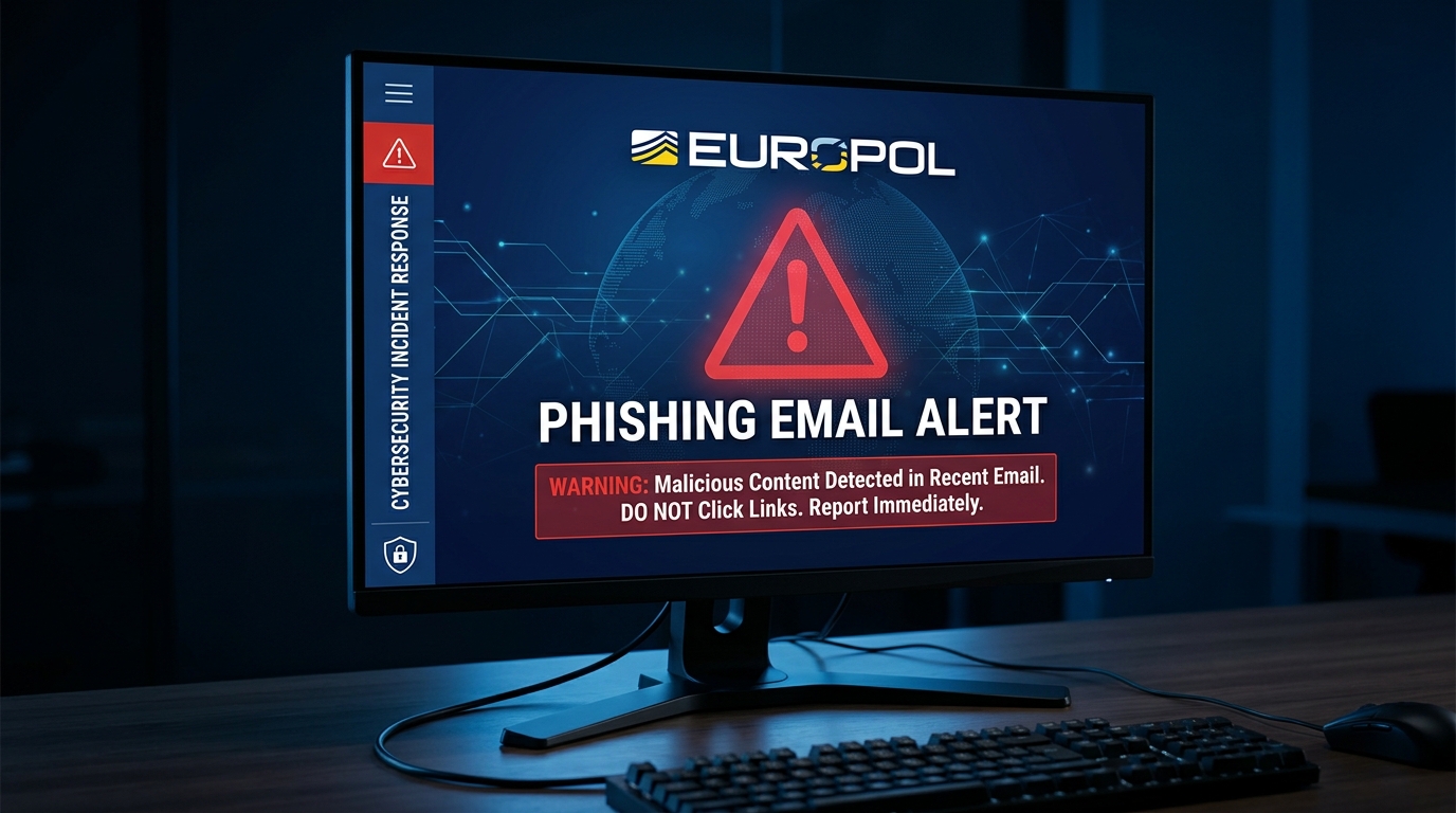 Gefälschte Europol E-Mail – Betrug erkennen und richtig handeln